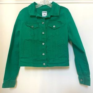 Old Navy jean jacket green size M
